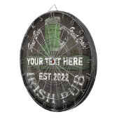 Personalisiertes irisches Pub-Zeichen Dartscheibe (Vorderseite rechts)