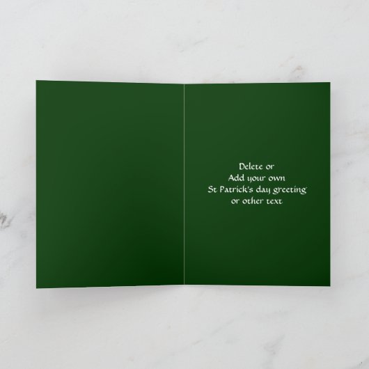 Personalisiertes irisches Pub-Zeichen Karte (Innenseite)