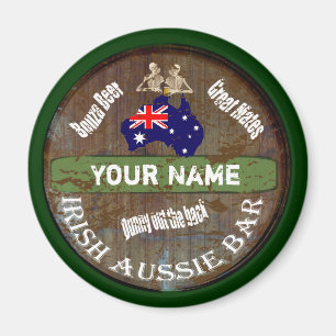 Personalisiertes irisches Pub-Zeichen Magnet