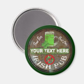 Personalisiertes irisches Pub-Zeichen Magnet (Vorderseite/Rückseite)