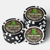 Personalisiertes irisches Pub-Zeichen Pokerchips (Stapel)