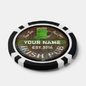 Personalisiertes irisches Pub-Zeichen Pokerchips (Einzeln)
