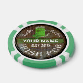 Personalisiertes irisches Pub-Zeichen Pokerchips (Einzeln)