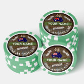 Personalisiertes irisches Pub-Zeichen Pokerchips (Stapel)