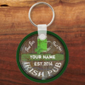 Personalisiertes irisches Pub-Zeichen Schlüsselanhänger (Vorderseite)