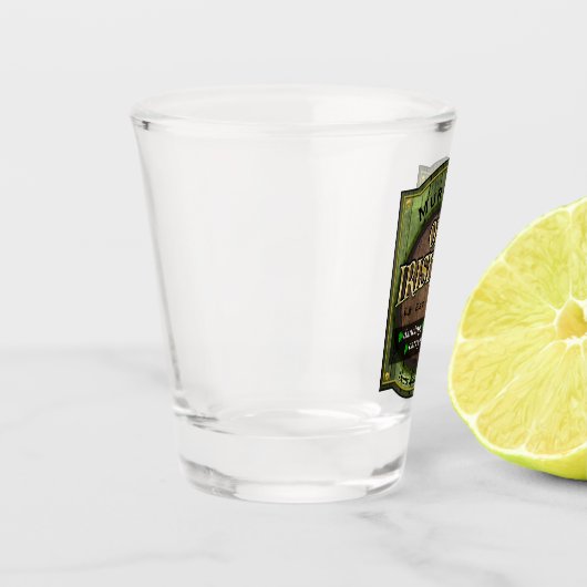 Personalisiertes irisches Pub-Zeichen Schnapsglas (Links)