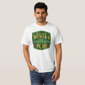 Personalisiertes irisches Pub-Zeichen T-Shirt (Vorne ganz)
