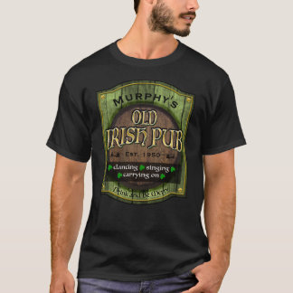 Personalisiertes irisches Pub-Zeichen T-Shirt