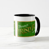 Personalisiertes irisches Pub-Zeichen Tasse (VorderseiteRechts)