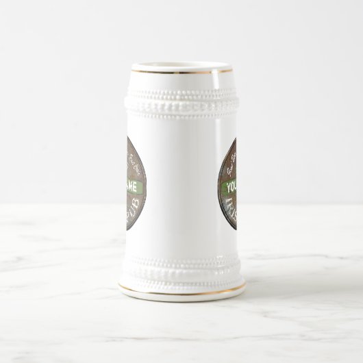 Personalisiertes irisches Pubzeichen Bierglas (Mittel)