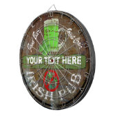 Personalisiertes irisches Pubzeichen Dartscheibe (Vorderseite rechts)