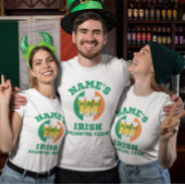 Personalisiertes irisches Trinkteam 3 Frauen T-Shirt