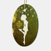 Personalisiertes Irish Dance Celtic Clolies Weihna Keramik Ornament (Links)