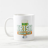 Personalisiertes Irish Drink Team Mattierte Tasse (Links)