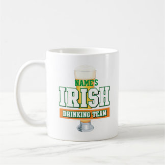 Personalisiertes Irish Drink Team Mattierte Tasse