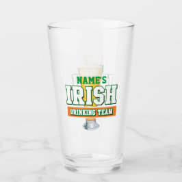 Personalisiertes Irish Drink Team Pint Glass Glas