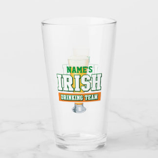 Personalisiertes Irish Drink Team Pint Glass Glas