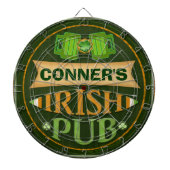 Personalisiertes Irish Pub Dart Board von St. Patr Dartscheibe (vorne)