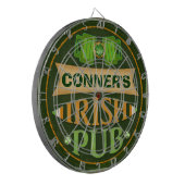 Personalisiertes Irish Pub Dart Board von St. Patr Dartscheibe (Vorderseite Links)