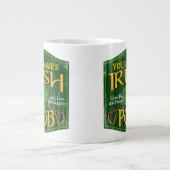 Personalisiertes Irish Pub-Zeichen Jumbo-Tasse (Vorderseite)