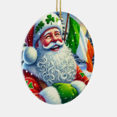 Personalisiertes Irish Santa Christmas Ornament (Rechts)