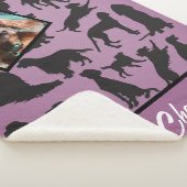 Personalisiertes Irish Setter Muster Sherpa Blanke Sherpadecke (3/4)