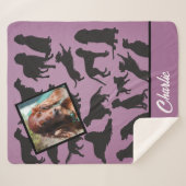 Personalisiertes Irish Setter Muster Sherpa Blanke Sherpadecke (Vorderseite (Horizontal))