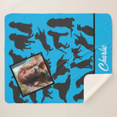 Personalisiertes Irish Setter Muster Sherpa Blanke Sherpadecke (Vorderseite (Horizontal))