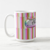 Personalisiertes Irisierendes Glas Individueller N Kaffeetasse (Links)