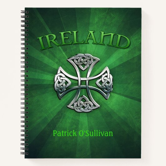 Personalisiertes Irland Celtic Cross Notizblock (Vorderseite)