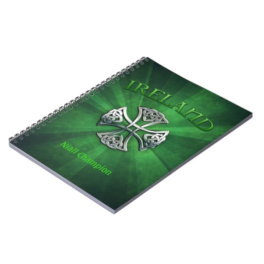 Personalisiertes Irland Celtic Cross Notizblock (Linke Seite)