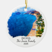 Personalisiertes Ischia-Ornament, Italien Keramik Ornament (Vorne)