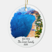 Personalisiertes Ischia-Ornament, Italien Keramik Ornament (Links)