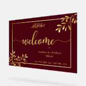 Personalisiertes islamisches Hochzeitssymbol Acrylschild (Winkel)