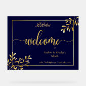 Personalisiertes islamisches Hochzeitssymbol - Akr Acrylschild (Vorderseite)