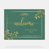 Personalisiertes islamisches Hochzeitssymbol - Nik Acrylschild (Vorderseite)