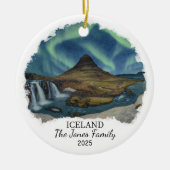 Personalisiertes Island-Ornament, Island Keramik Ornament (Vorne)