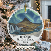 Personalisiertes Island-Ornament, Island Keramik Ornament