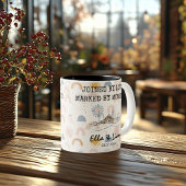 Personalisiertes Istanbul Memory - Line Art Sehens Zweifarbige Tasse