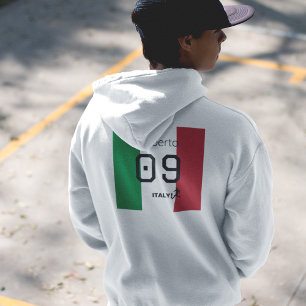 Personalisiertes Italien Nationaltrikot-Fußballtri Hoodie