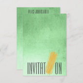 Personalisiertes italienisches Abendessen Einladun Einladung (Vorne/Hinten)