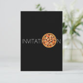 Personalisiertes italienisches Essen Abendessen Pi Einladung (Stehend Vorderseite)