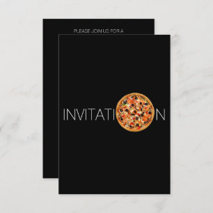 Personalisiertes italienisches Essen Abendessen Pi Einladung