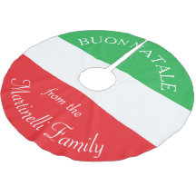 Personalisiertes italienisches Flag Weihnachtsrock
