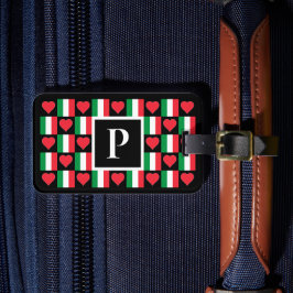Personalisiertes italienisches Flaggenkundenschrei Gepäckanhänger