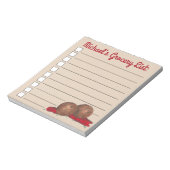 Personalisiertes italienisches Lebensmittel Meatba Notizblock (Rotiert)