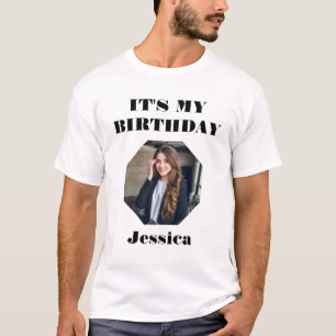 Personalisiertes "It's My Birthday" Foto Design -  T-Shirt