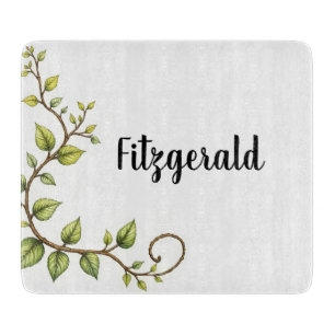 Personalisiertes Ivy Glass Cutting Board Schneidebrett