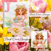 Personalisiertes J Candy-Geschenk für Mädchen Notizblock