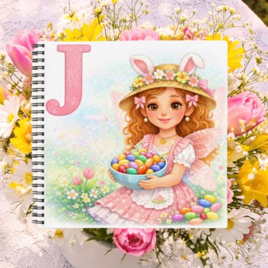 Personalisiertes J Candy-Geschenk für Mädchen Notizblock